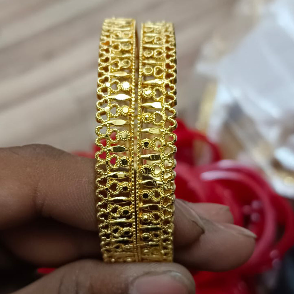 Shreenath Sales Gold Plated Bangles Set