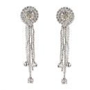 Hania Jewels Silver Plated Austrain Stone Dangler Earrings