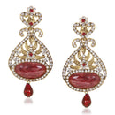 Hania Jewels Gold Plated Austrain Stone Dangler Earrings