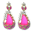 Hania Jewels Gold Plated Austrain Stone Dangler Earrings