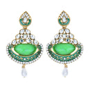 Hania Jewels Gold Plated Austrain Stone Dangler Earrings