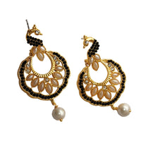 Hania Jewels Gold Plated Austrain Stone Dangler Earrings