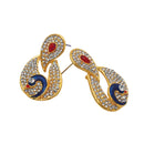 Hania Jewels Gold Plated Austrain Stone Dangler Earrings