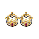 Hania Jewels Gold Plated Kundan Stone Studs Earrings