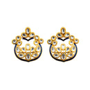Hania Jewels Gold Plated Kundan Stone Studs Earrings