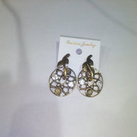 Hania Jewels Gold Plated Austrain Stone Dangler Earrings