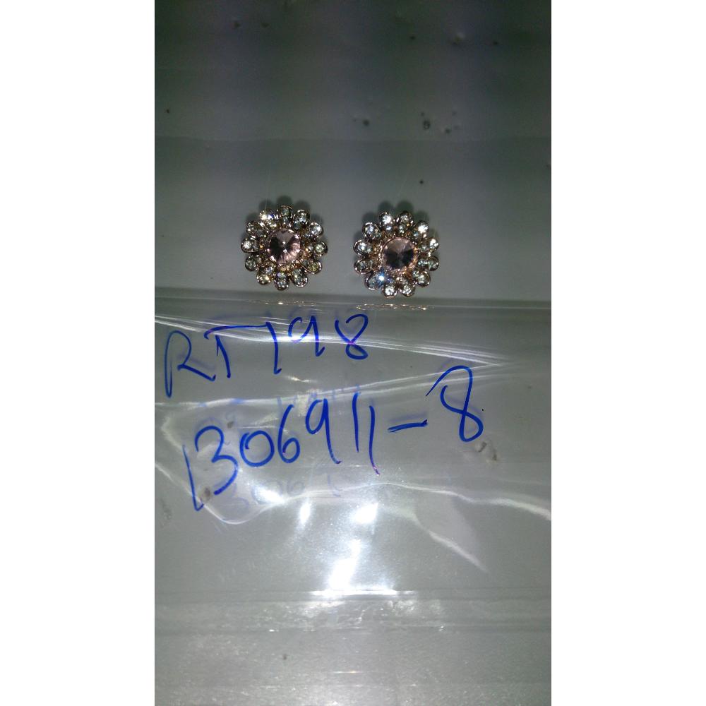 Hania Jewels Gold Plated Austrain Stone Studs Earrings