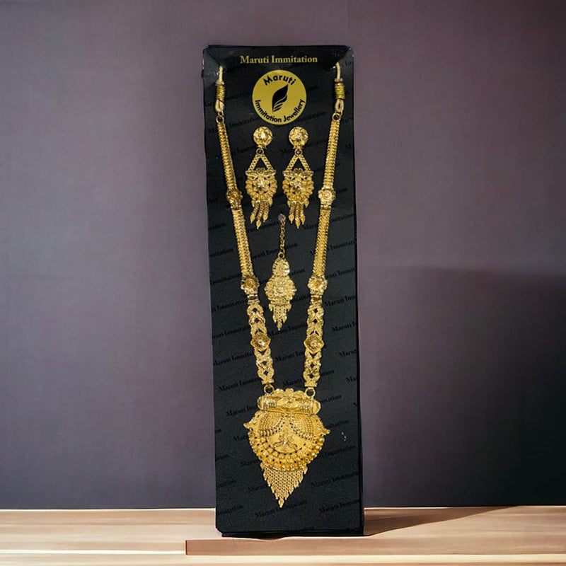 Maruti Immitation Gold Plated Necklace Set