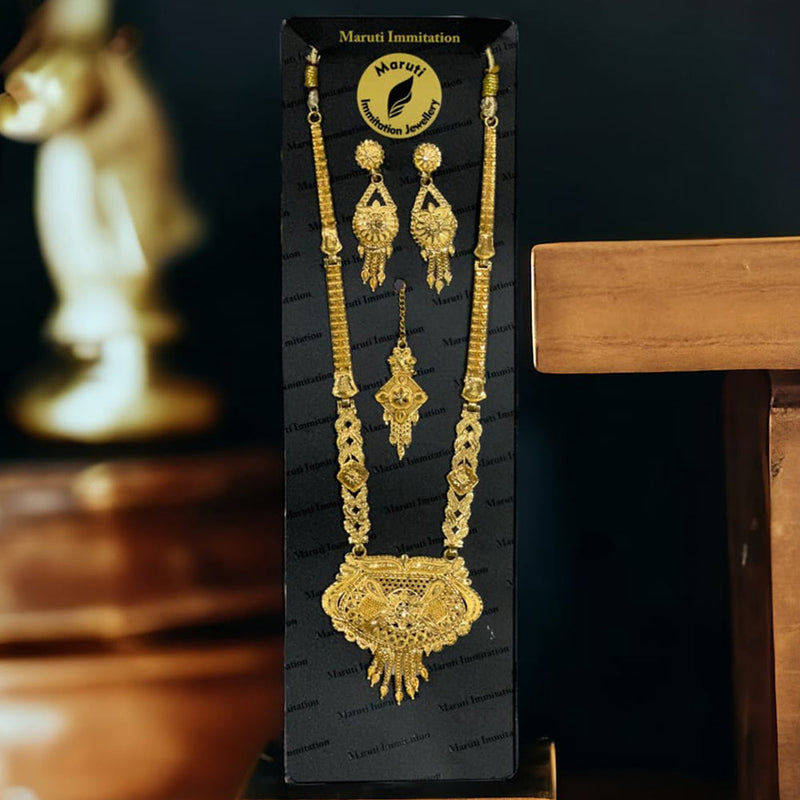 Maruti Immitation Gold Plated Necklace Set