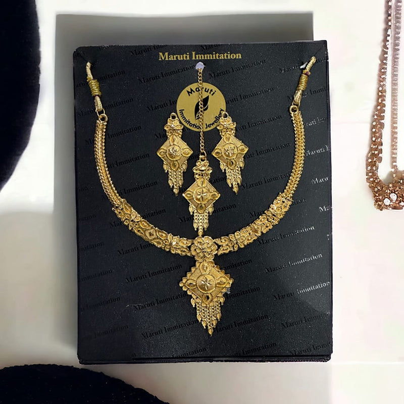 Maruti Immitation Gold Plated Necklace Set