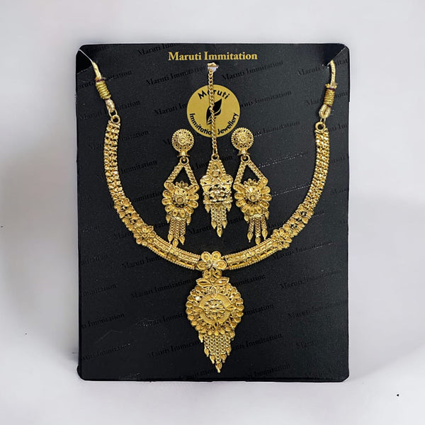 Maruti Immitation Gold Plated Necklace Set