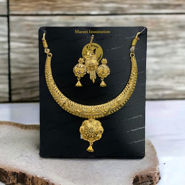 Maruti Immitation Gold Plated Necklace Set