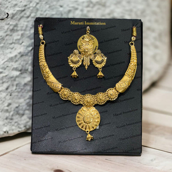 Maruti Immitation Gold Plated Necklace Set