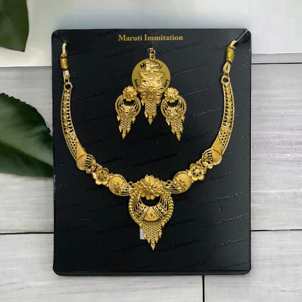 Maruti Immitation Gold Plated Necklace Set