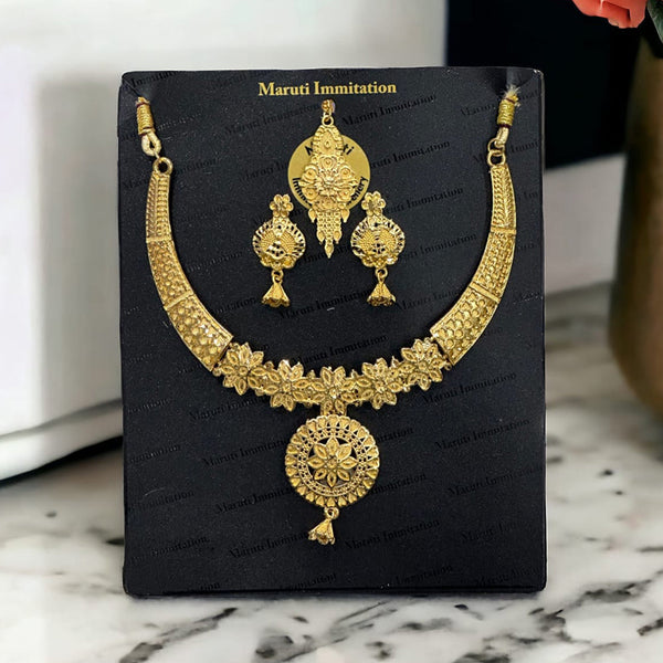 Maruti Immitation Gold Plated Necklace Set