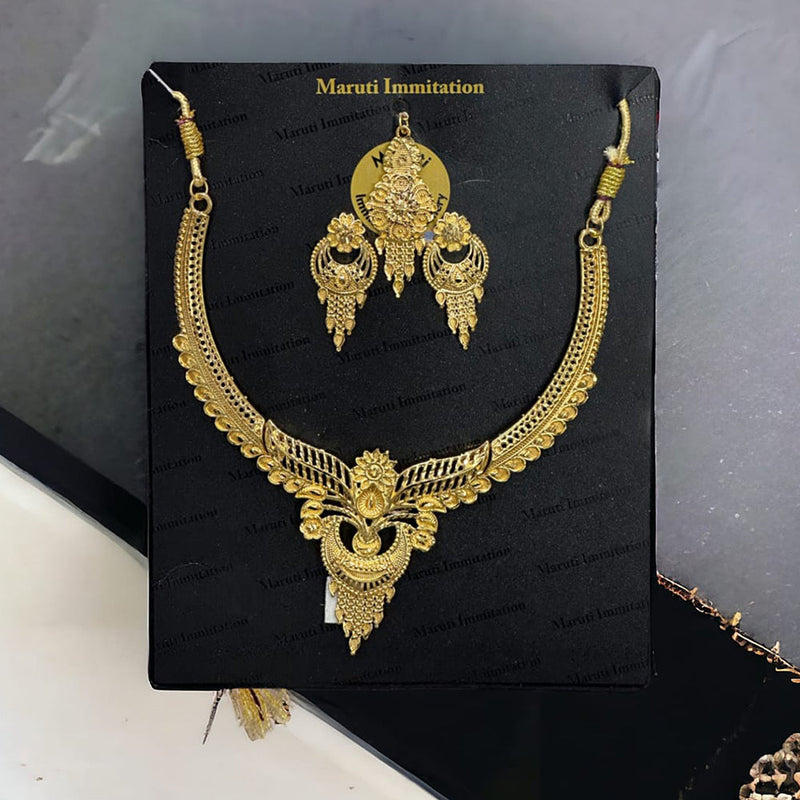 Maruti Immitation Gold Plated Necklace Set