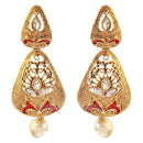 Hania Jewels Gold Plated Crystal Stone Dangler Earrings
