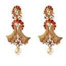 Hania Jewels Gold Plated Crystal Stone Dangler Earrings