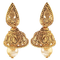 Hania Jewels Gold Plated  Jhumki Earrings