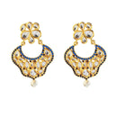 Hania Jewels Elegant Traditional Kundan and Pearl Drop Earrings