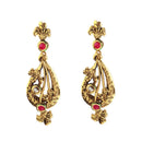 Hania Jewels Red Pota Stone Dangler Earrings