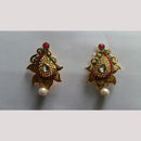 Hania Jewels Floral Design Kundan Dangler Earrings