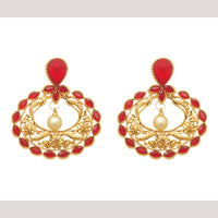 Hania Jewels Traditional Round Shape and Pearl Dangler Earrings