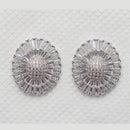Urthn Cubic Zirconia Stone Classic Stud Earrings