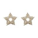 Urthn Cubic Zirconia Stone Classic Stud Earrings