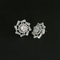 Urthn Cubic Zirconia Stone Classic Stud Earrings