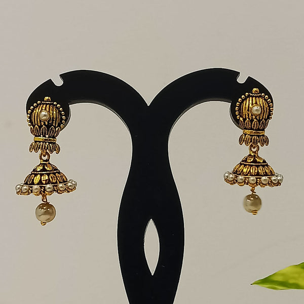 Dariyalal Sales Gold Plated Jhumki Earrings