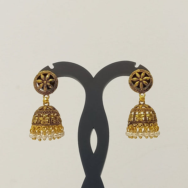 Dariyalal Sales Gold Plated Jhumki Earrings