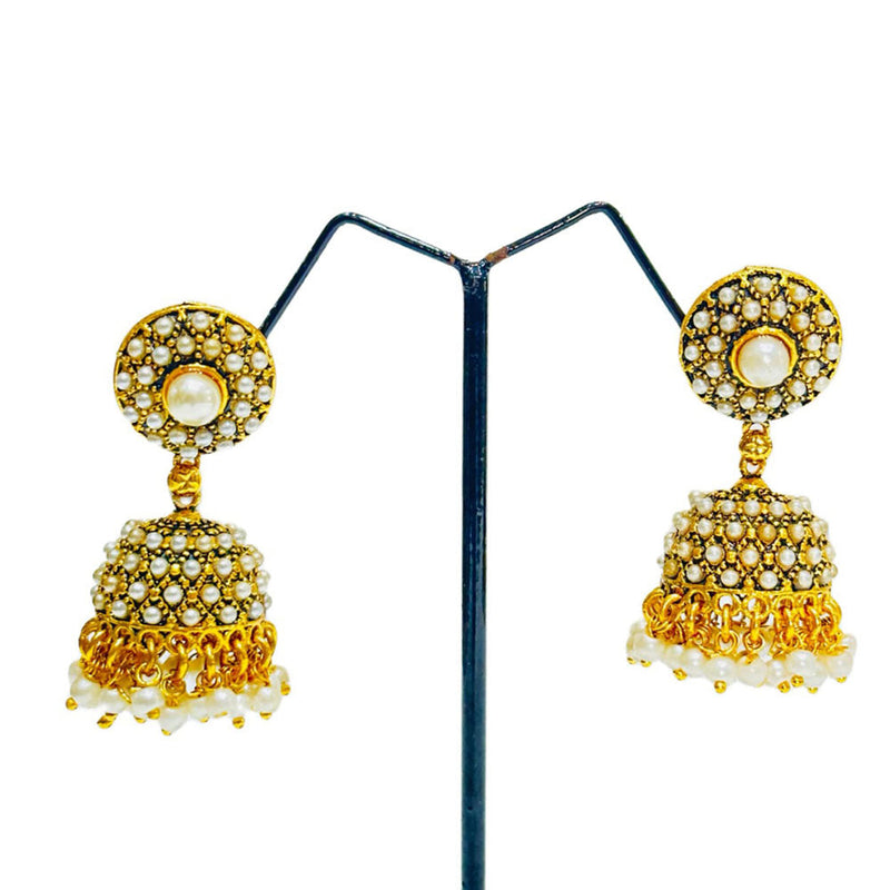 Dariyalal Sales Gold Plated Jhumki Earrings