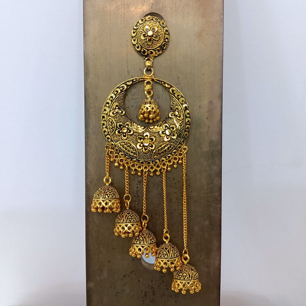 Dariyalal Sales Gold Plated Jhumki Earrings