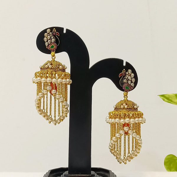 Dariyalal Sales Gold Plated Jhumki Earrings