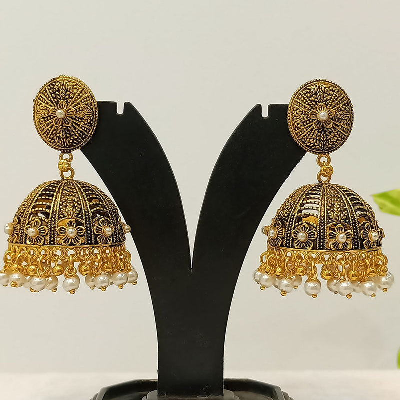 Dariyalal Sales Gold Plated Jhumki Earrings