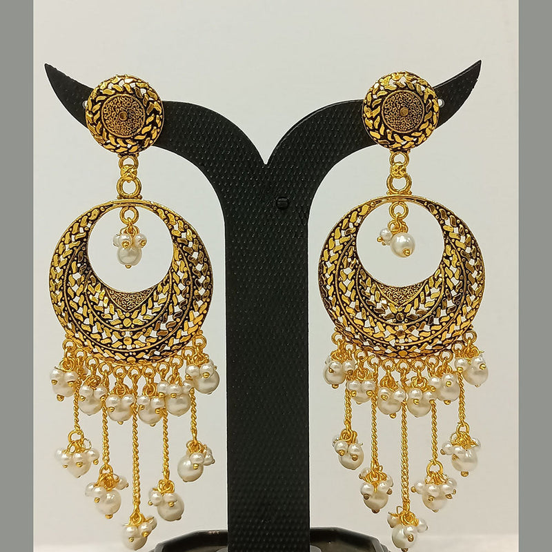 Dariyalal Sales Gold Plated Dangler Earrings