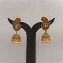 Dariyalal Sales Gold Plated Pota Stone And Pearl Jhumki Earrings