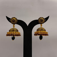 Dariyalal Sales Gold Plated Beads Jhumki Earrings