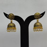 Dariyalal Sales Gold Plated Pearl Jhumki Earrings