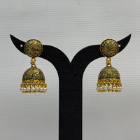 Dariyalal Sales Gold Plated Pearl Jhumki Earrings