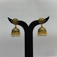 Dariyalal Sales Gold Plated Pearl Jhumki Earrings