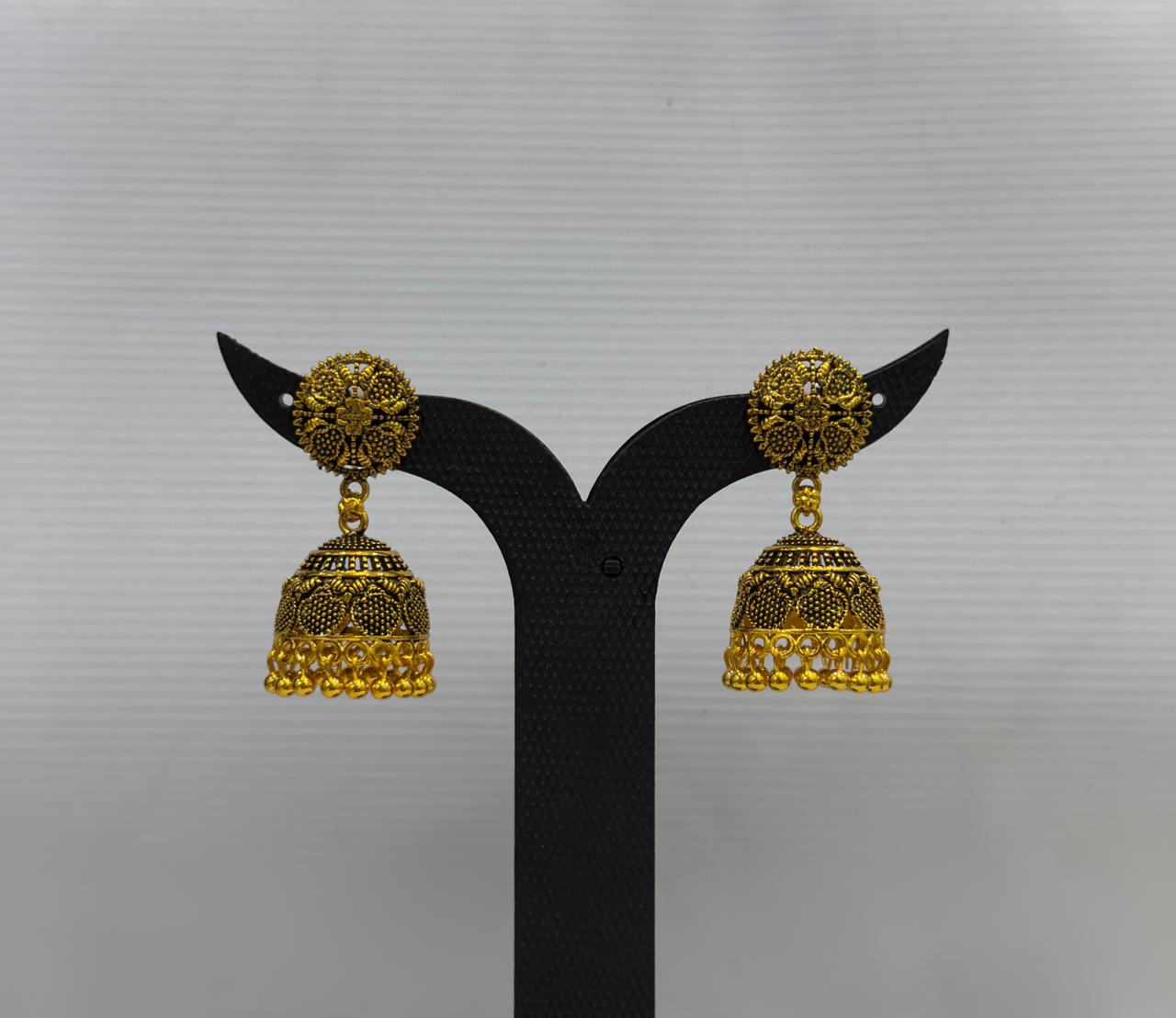 Dariyalal Sales Royal Pearl Ethnic Jhumki Earrings (Pack of 12 & 24)