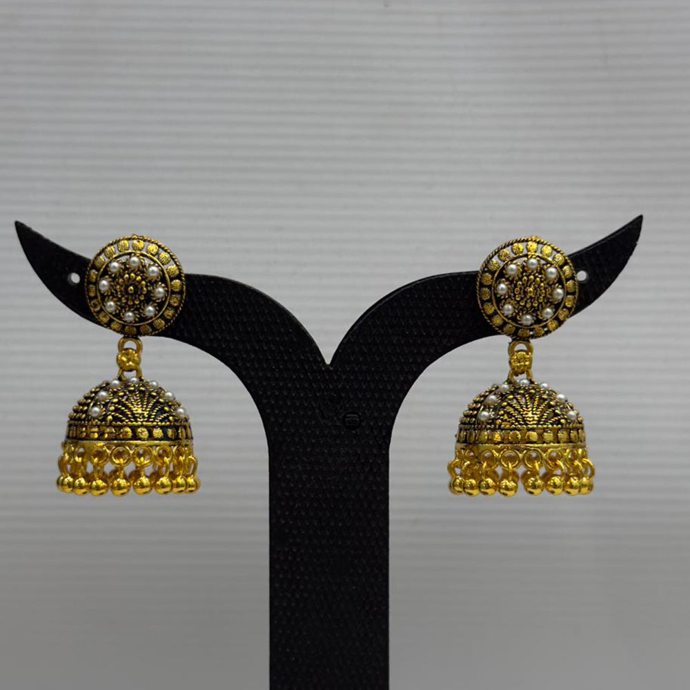 Dariyalal Sales Royal Pearl Ethnic Jhumki Earrings (Pack of 12 & 24)