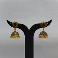 Dariyalal Sales Royal Pota Stone And Pearl Ethnic Jhumki Earrings (Pack of 12 & 24)
