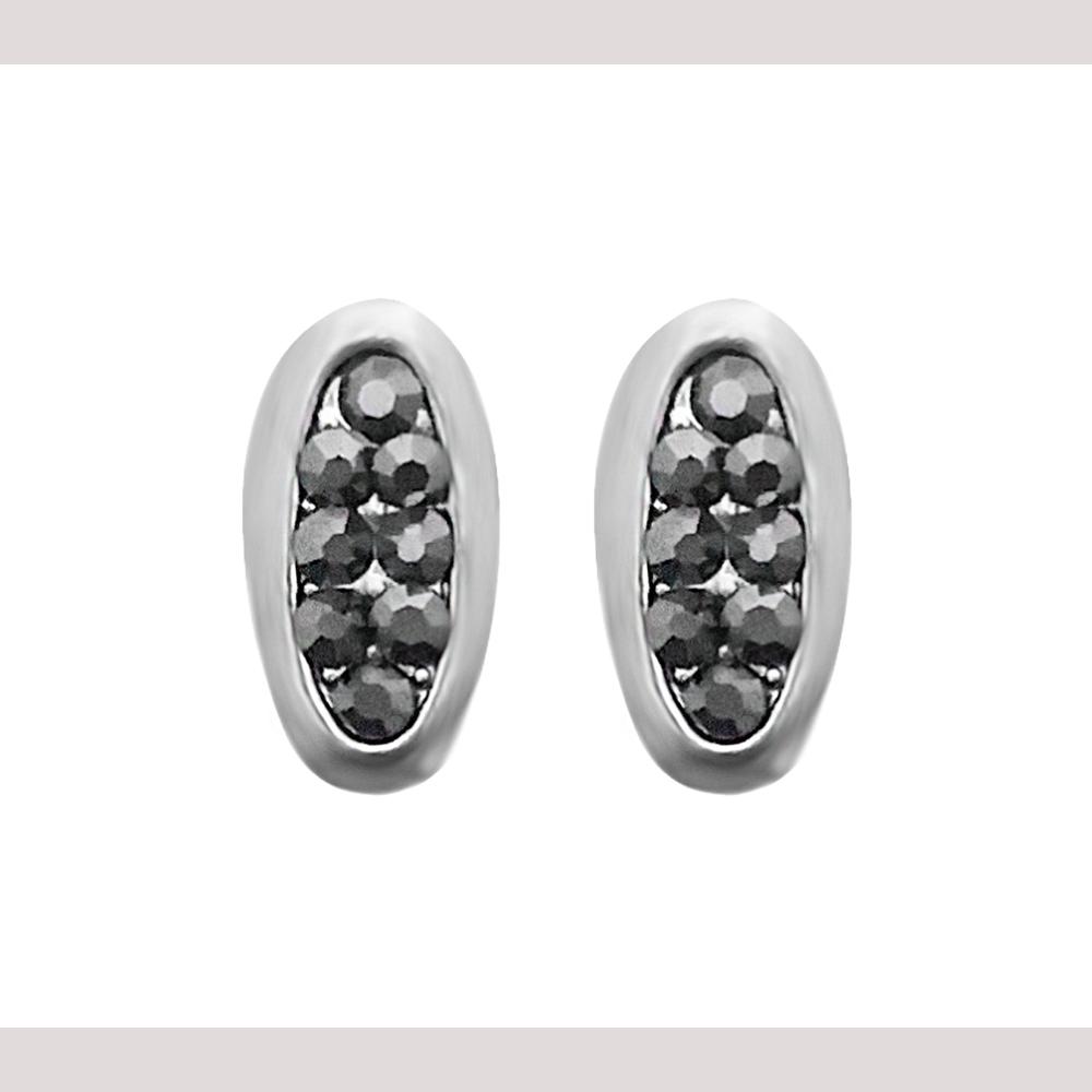 Hania Jewels Metallic Shade and Pearl Drop Stud Earrings