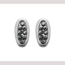 Hania Jewels Metallic Shade and Pearl Drop Stud Earrings