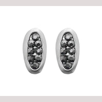 Hania Jewels Metallic Shade and Pearl Drop Stud Earrings