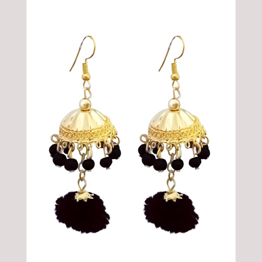 Hania Jewels Traditional Pom Poms and Dome Earrings