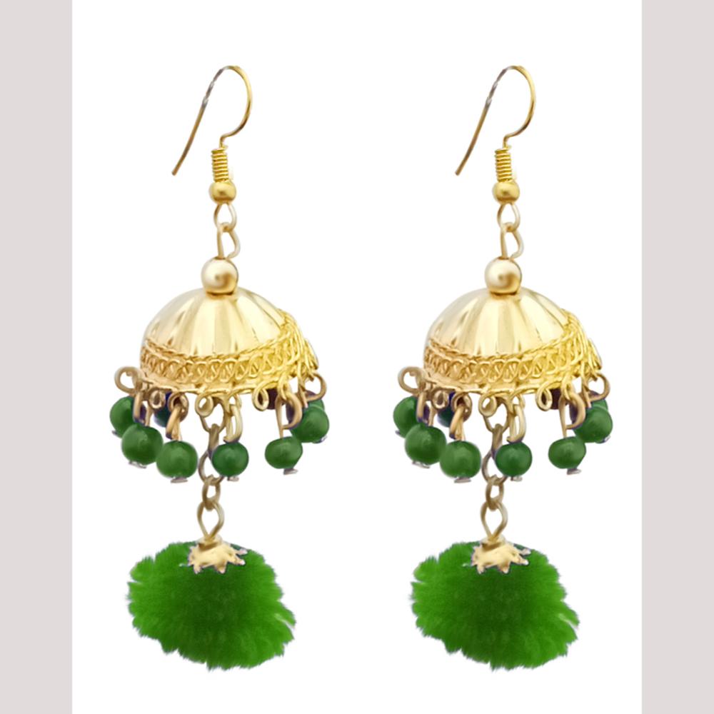 Hania Jewels Traditional Pom Poms and Dome Earrings